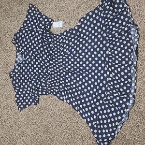 3XL NWT Croft & Barrow Navy Blue Flower Pattern Dress